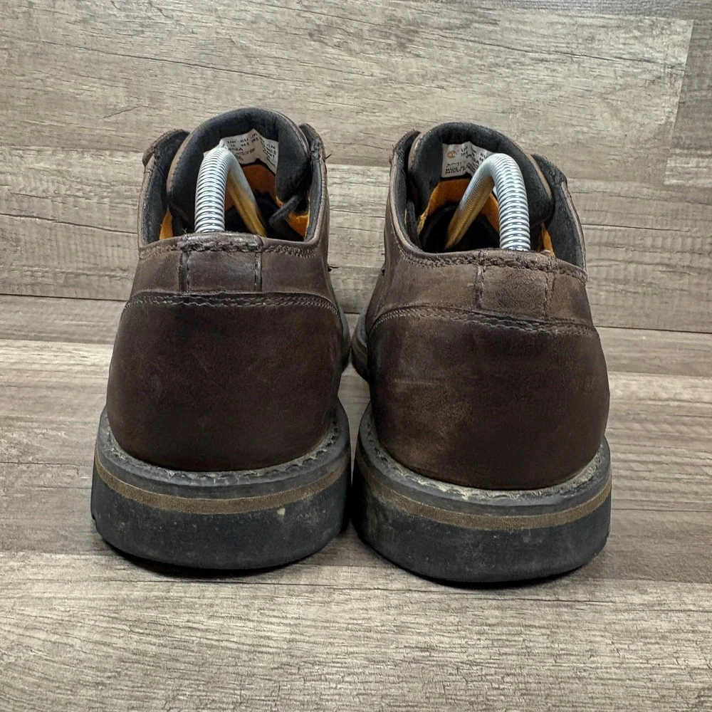 Timberland Redwood Falls Waterproof Leather Brown Mens Size 10.5 9632A Shoes